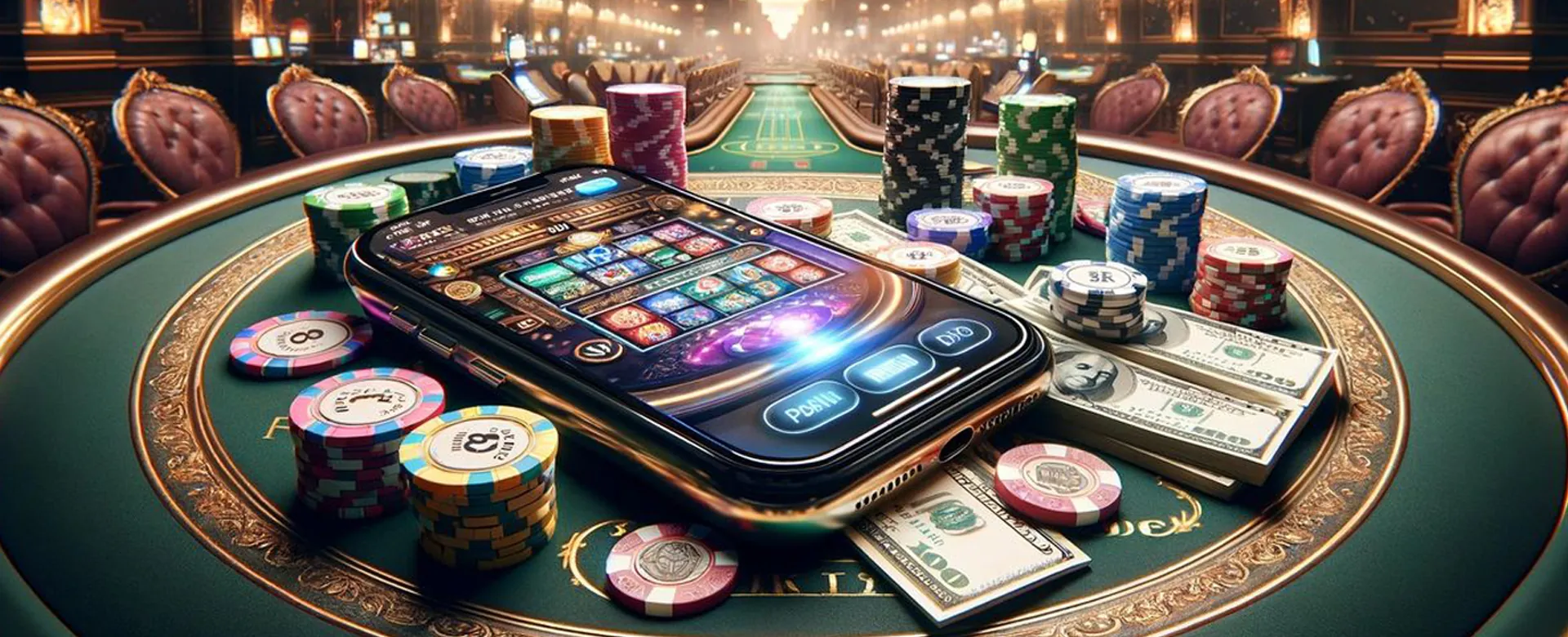 plus777 app VIP Program - Golden casino chips exploding with light rays piercing from above, creating an intense high-energy atmosphere.